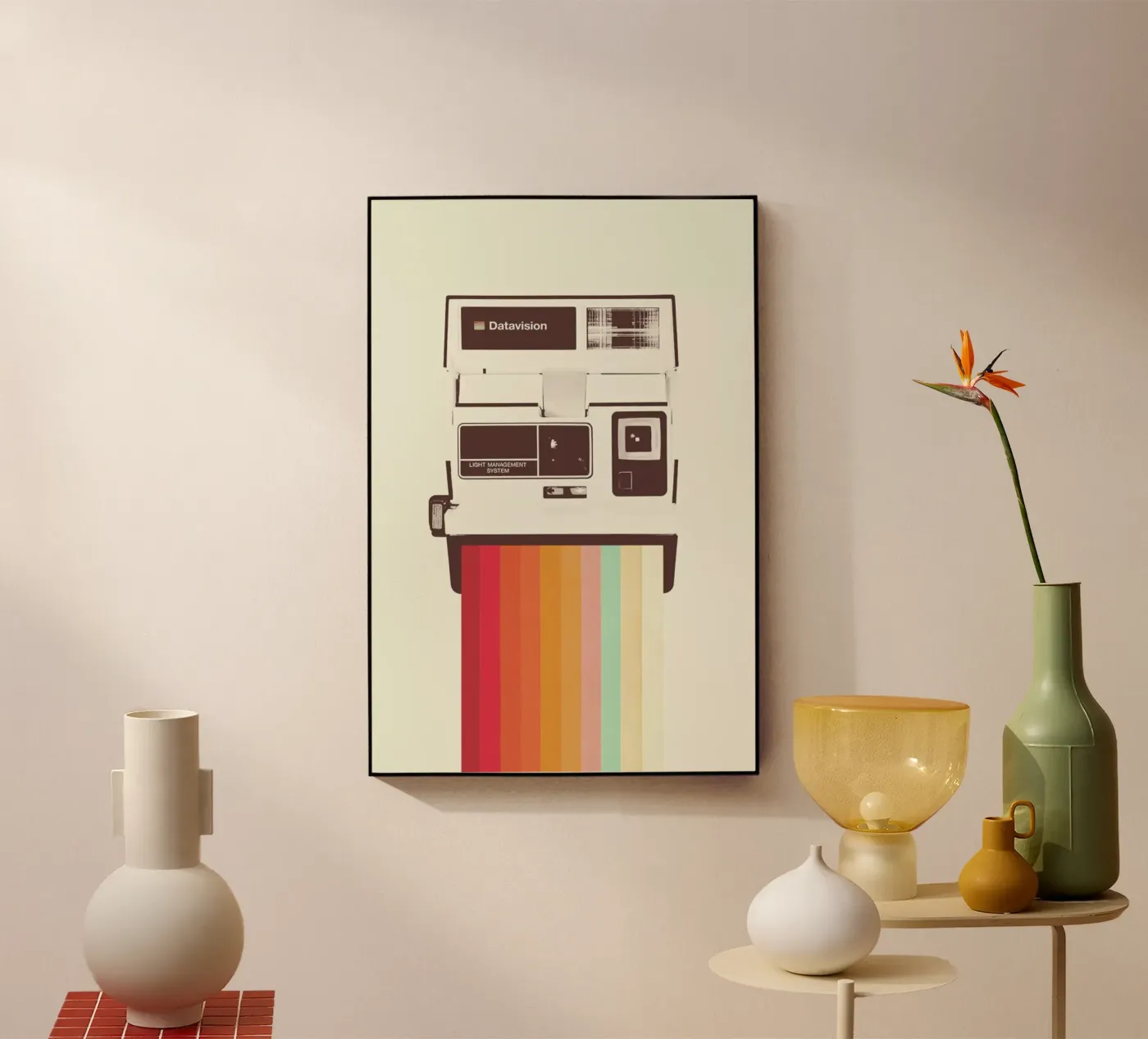 Instant Camera Rainbow acrylic glass by Florent Bodart