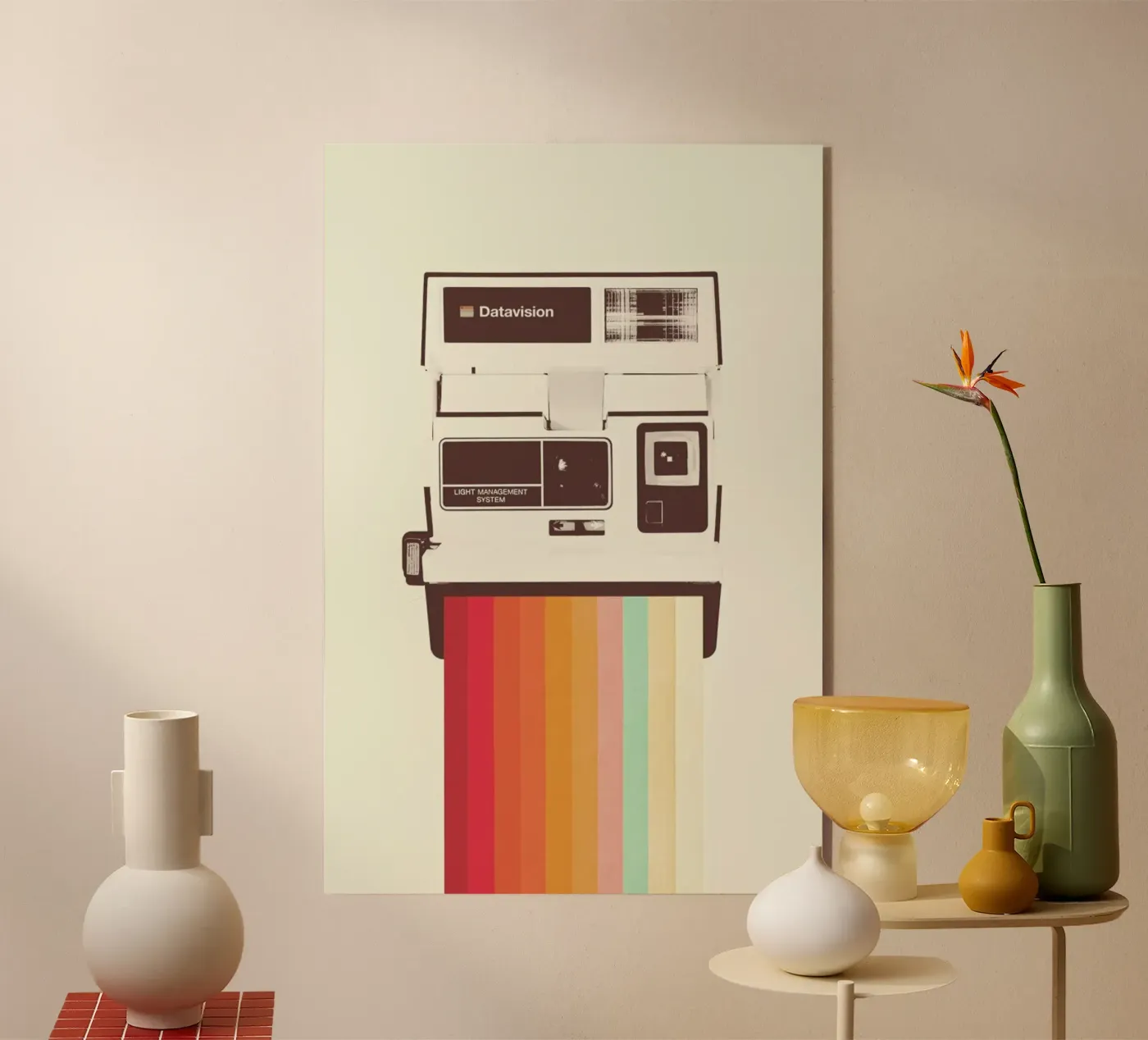 Instant Camera Rainbow acrylic glass by Florent Bodart