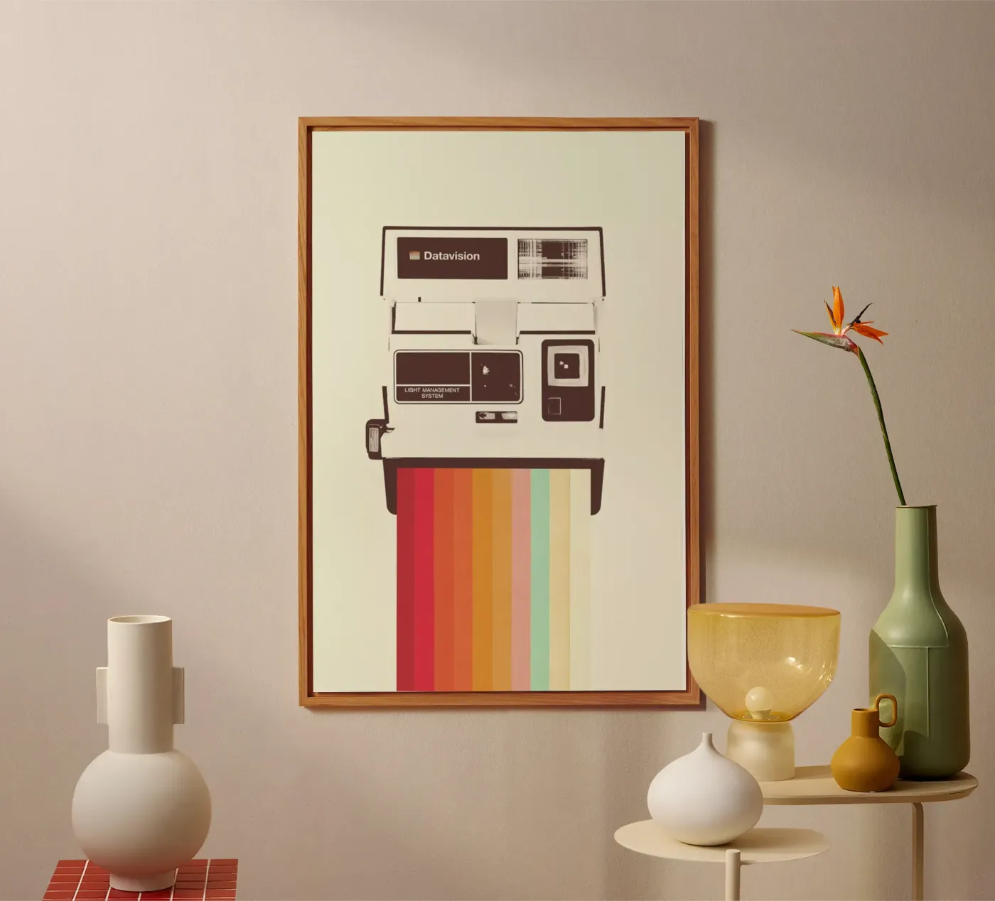 Instant Camera Rainbow pannello forex da Florent Bodart