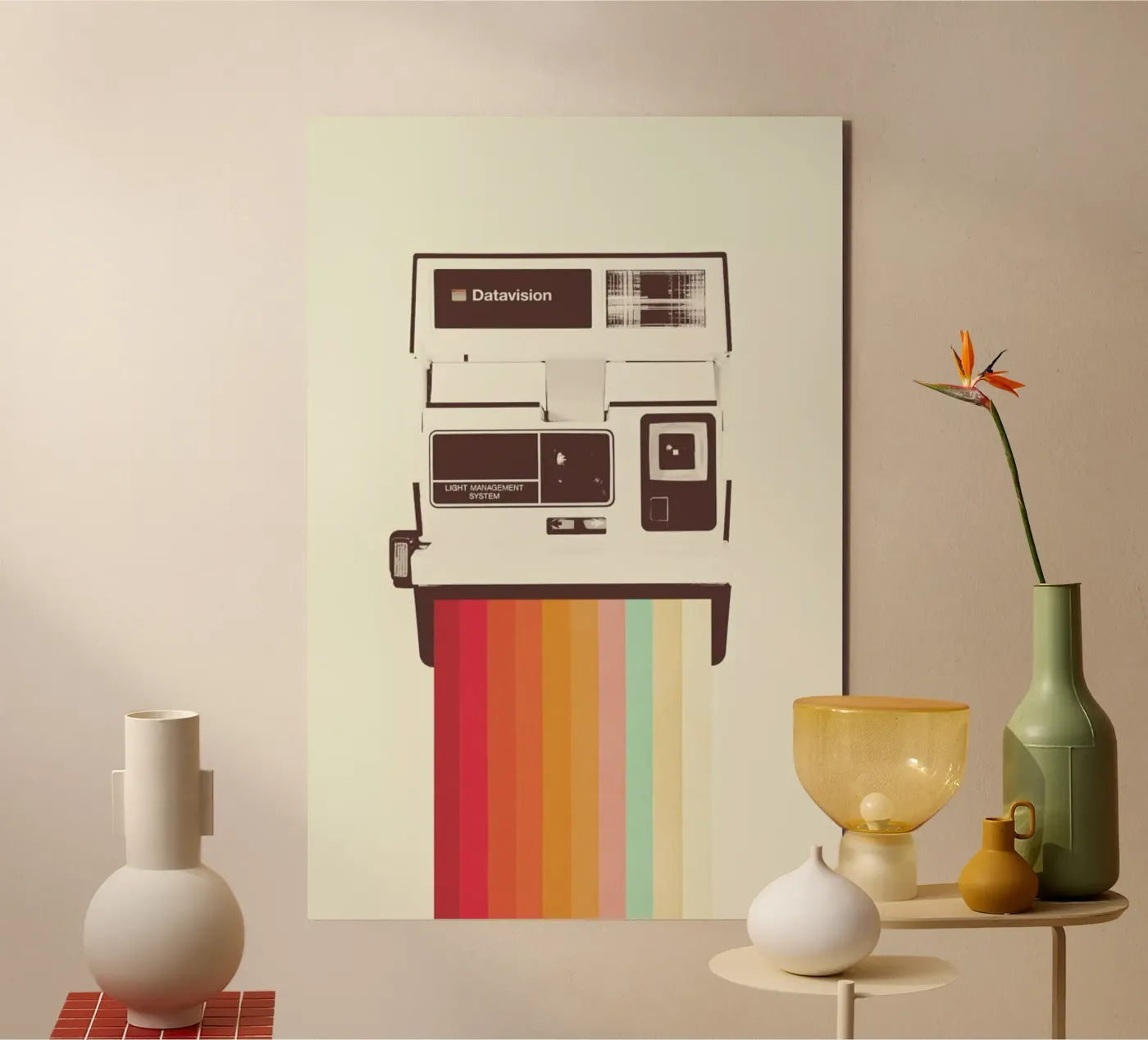 Instant Camera Rainbow pannello forex da Florent Bodart