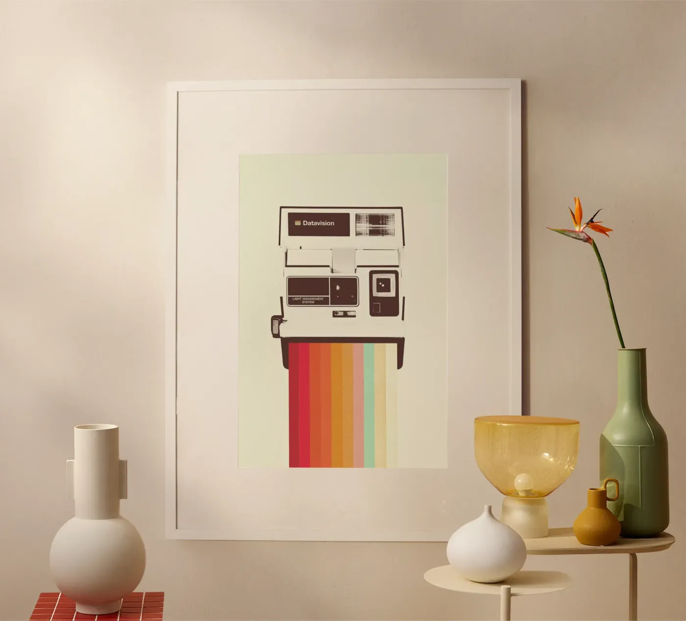 Instant Camera Rainbow Poster von Florent Bodart