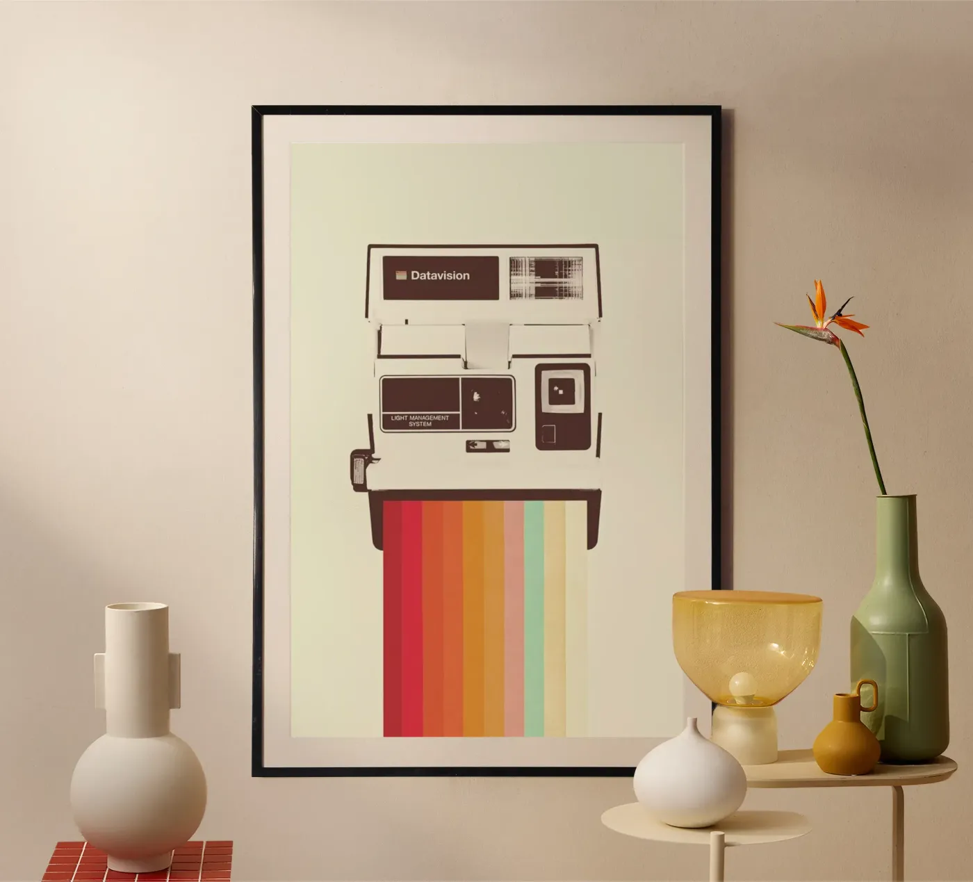 Instant Camera Rainbow Poster von Florent Bodart