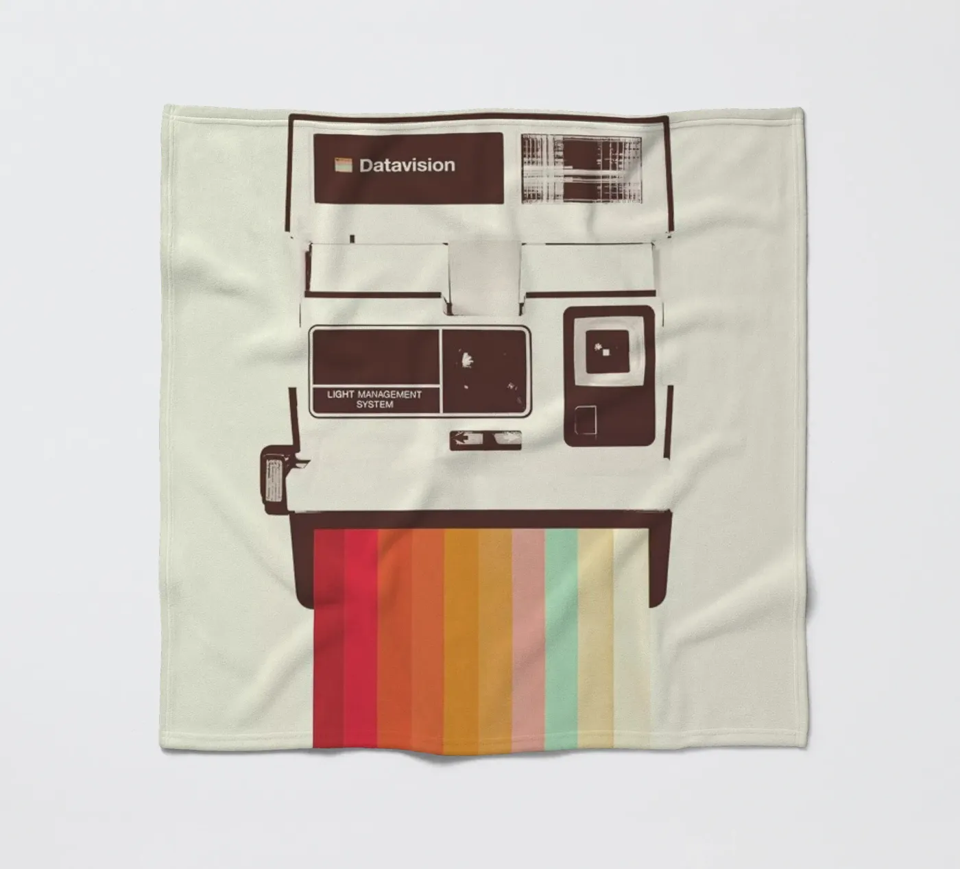 Instant Camera Rainbow Fleecedecke von Florent Bodart