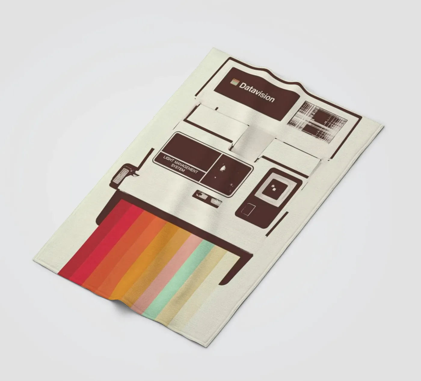 Instant Camera Rainbow Fleecedecke von Florent Bodart