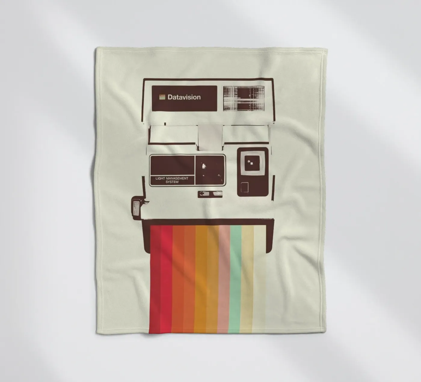 Instant Camera Rainbow fleecedeken van Florent Bodart