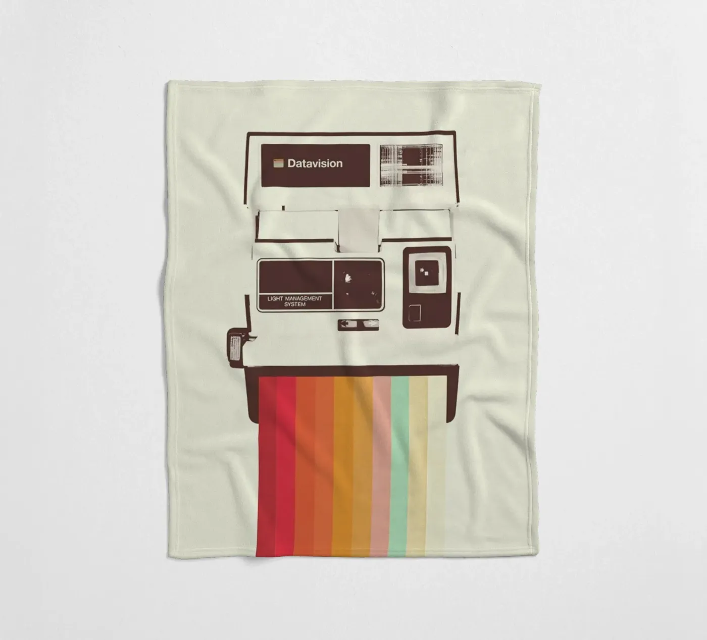 Instant Camera Rainbow Fleecedecke von Florent Bodart