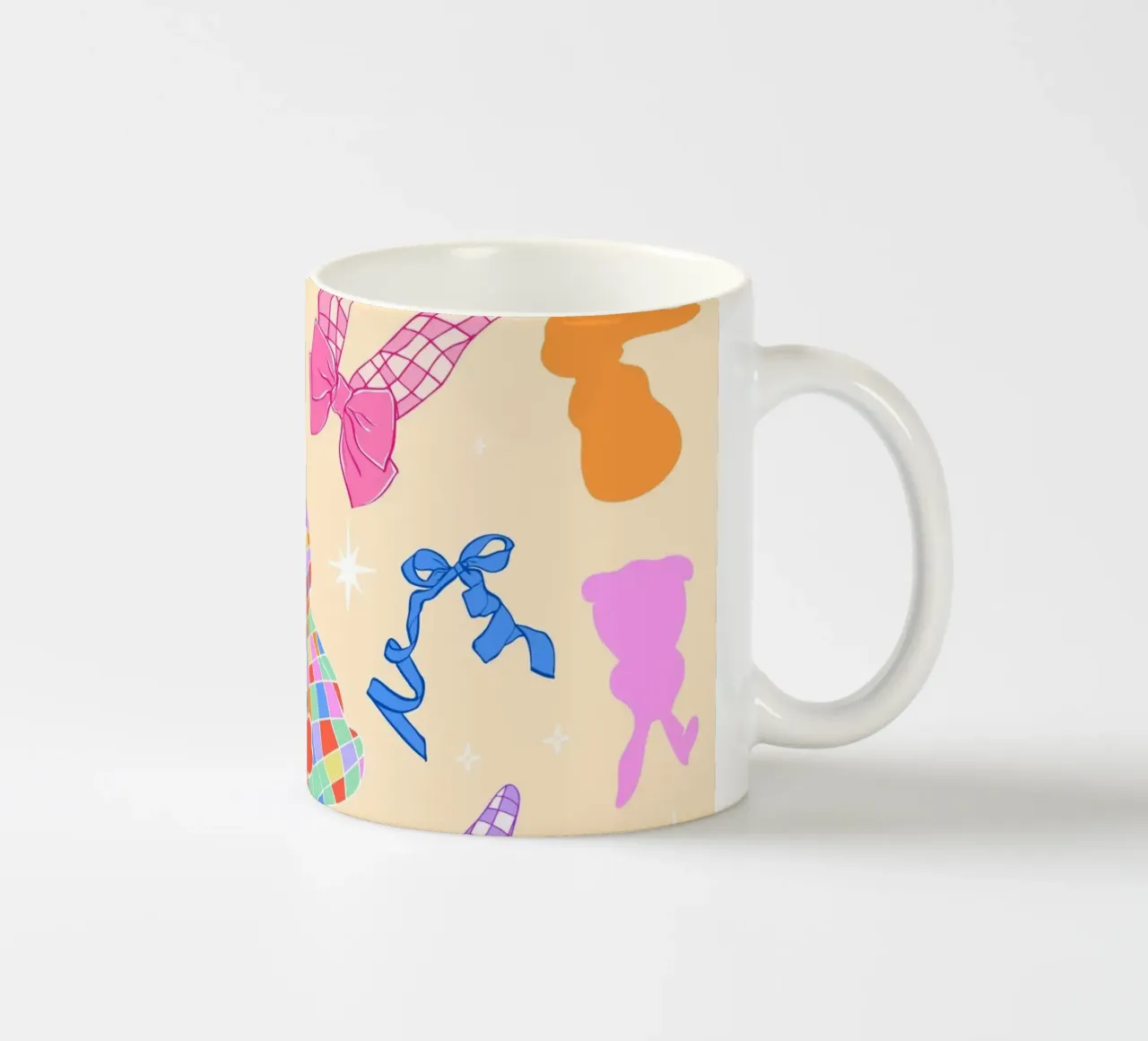 Modello di coniglietto Coquette tazza in ceramica da EDMPROJECT
