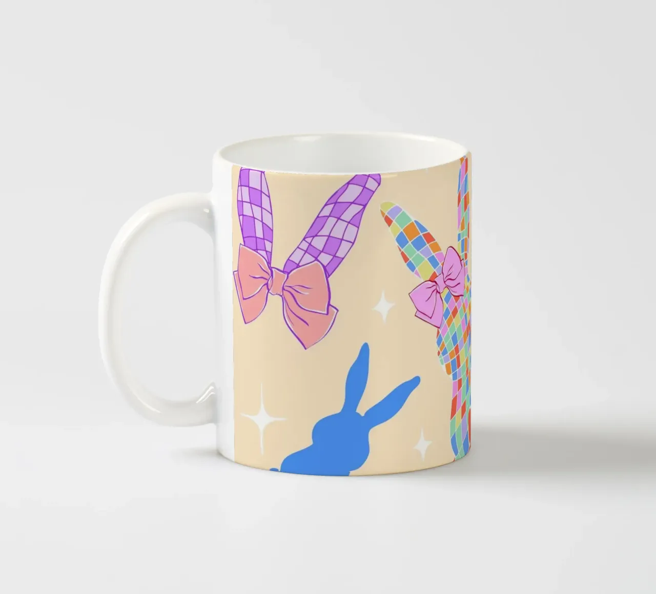 Modello di coniglietto Coquette tazza in ceramica da EDMPROJECT
