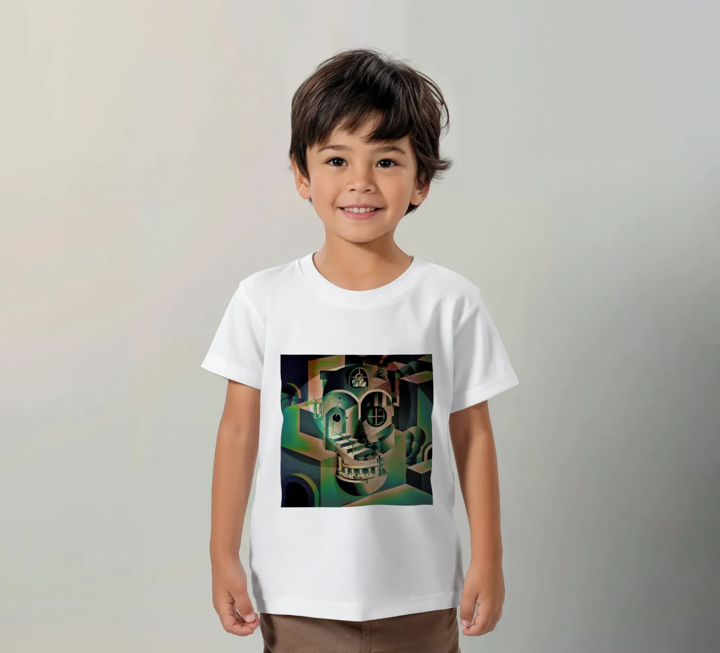 Utopia kids t-shirt by Ali Gulec