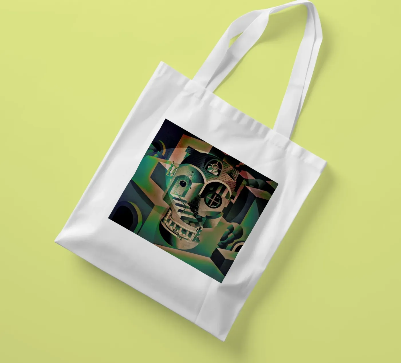 Utopia borsa in juta da Ali Gulec