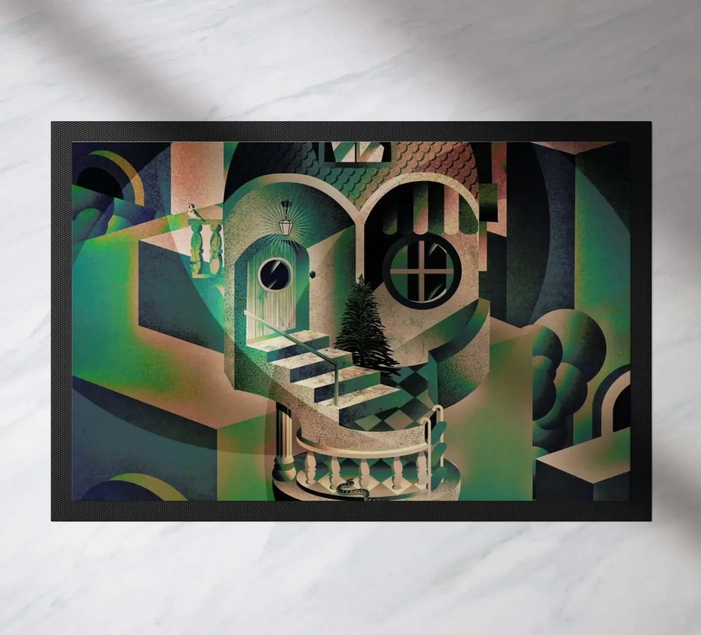 Utopia paillasson de Ali Gulec