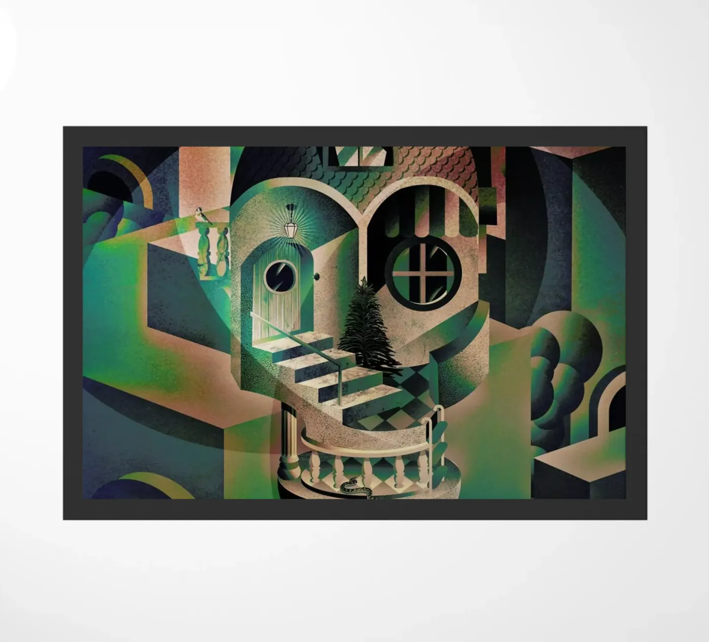 Utopia paillasson de Ali Gulec