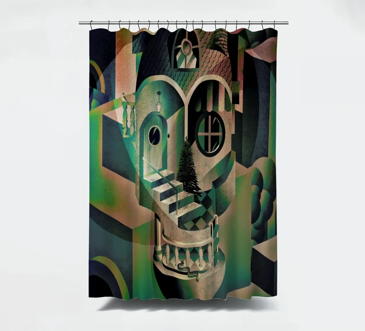 Utopia Duschvorhang von Ali Gulec