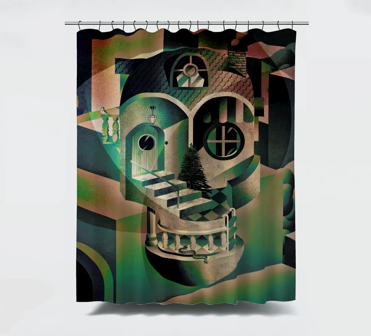 Utopia Duschvorhang von Ali Gulec