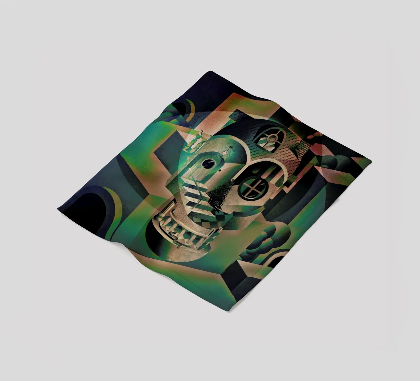 Utopia fleece blanket by Ali Gulec