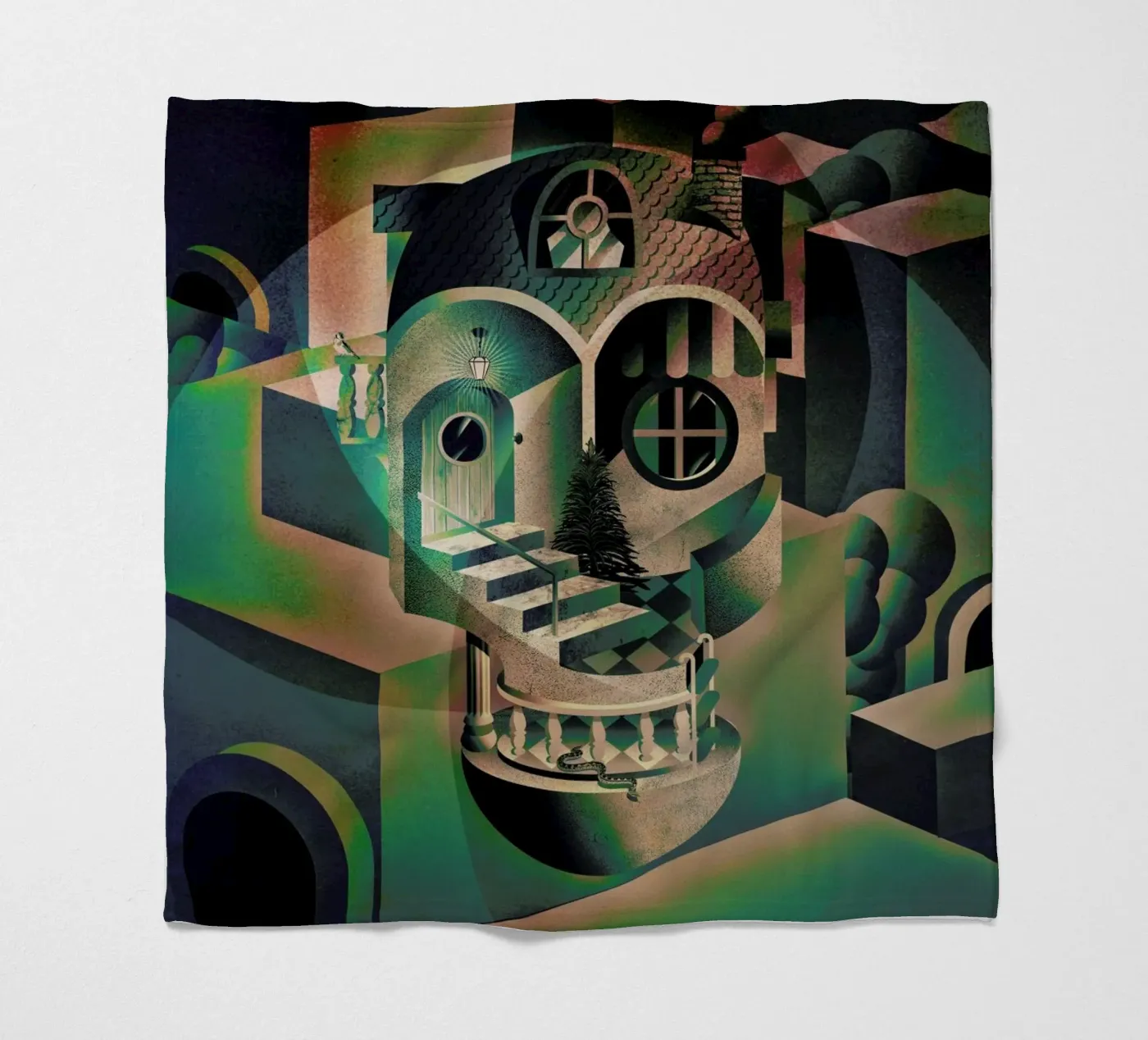 Utopia fleece blanket by Ali Gulec