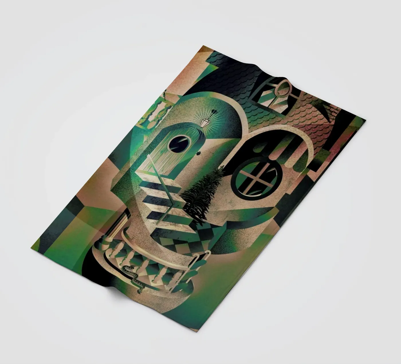 Utopia fleece blanket by Ali Gulec