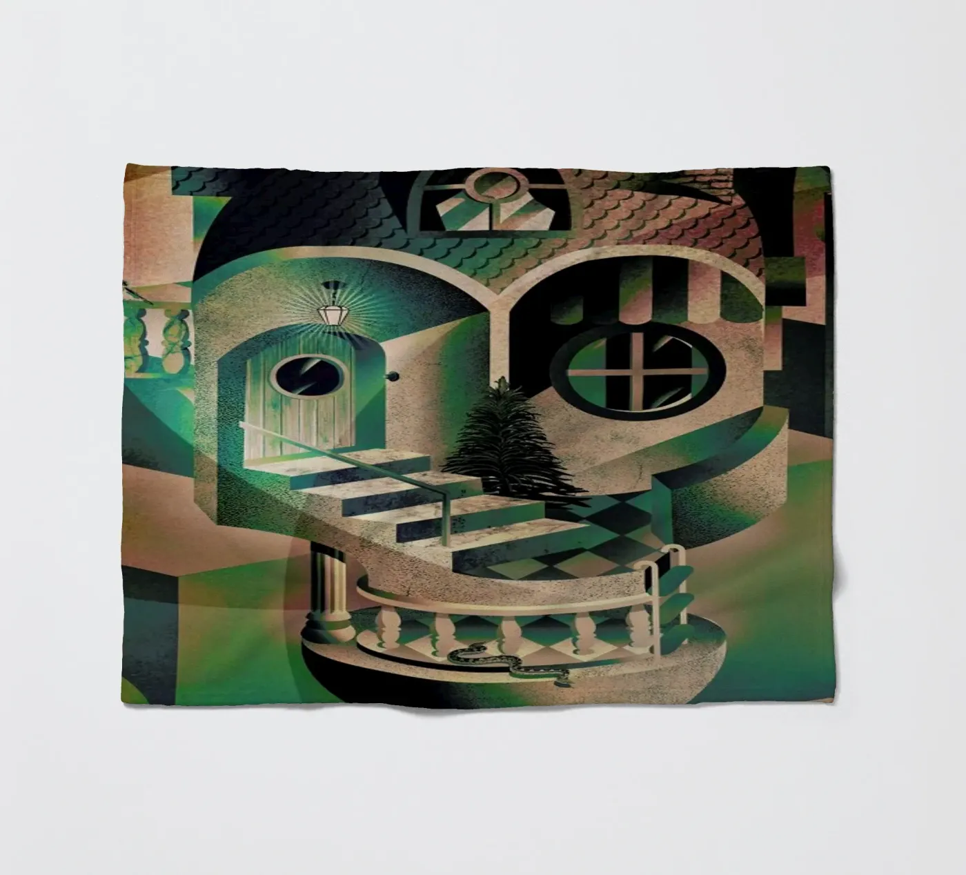 Utopia fleece blanket by Ali Gulec