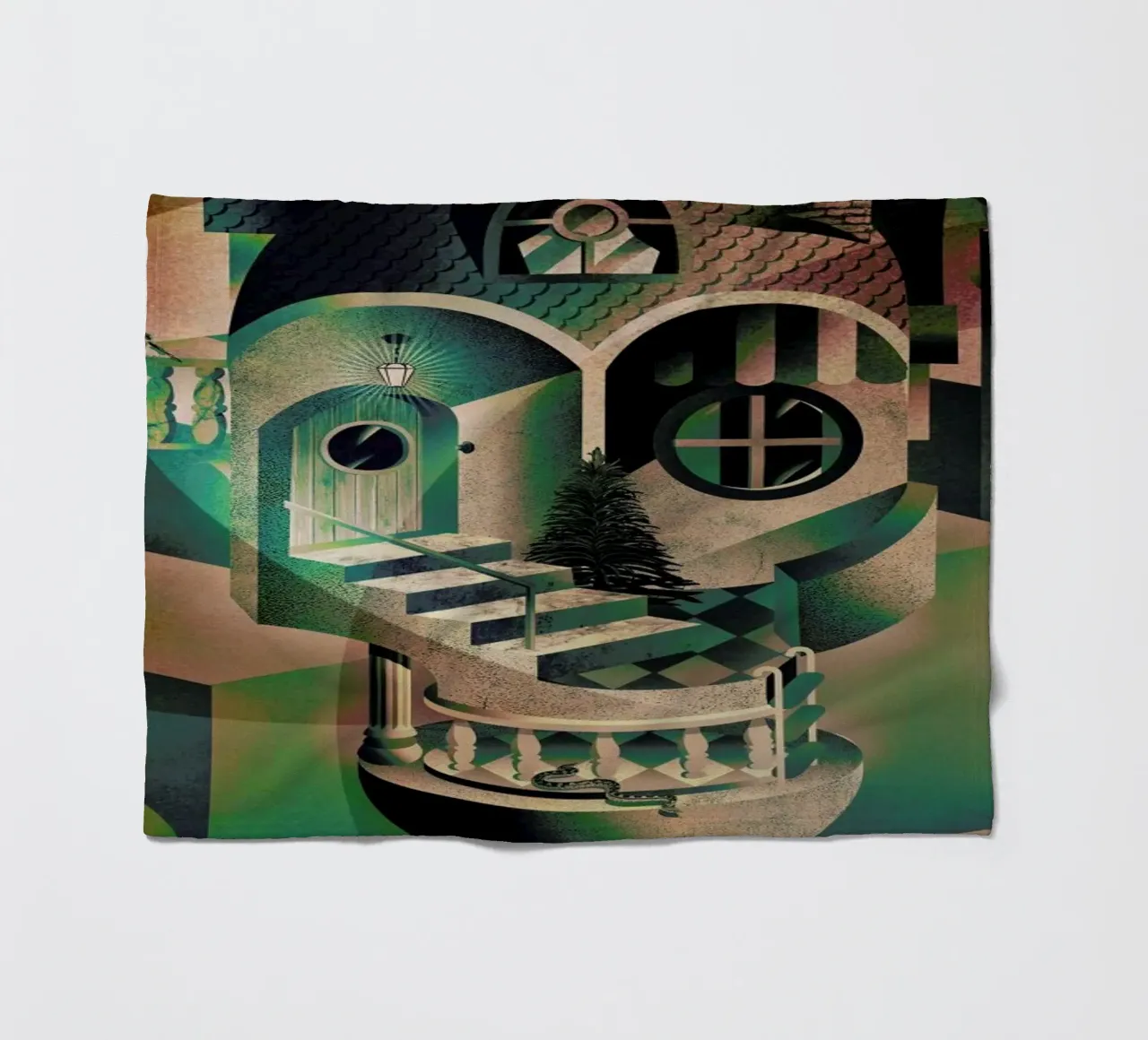 Utopia fleecedeken van Ali Gulec