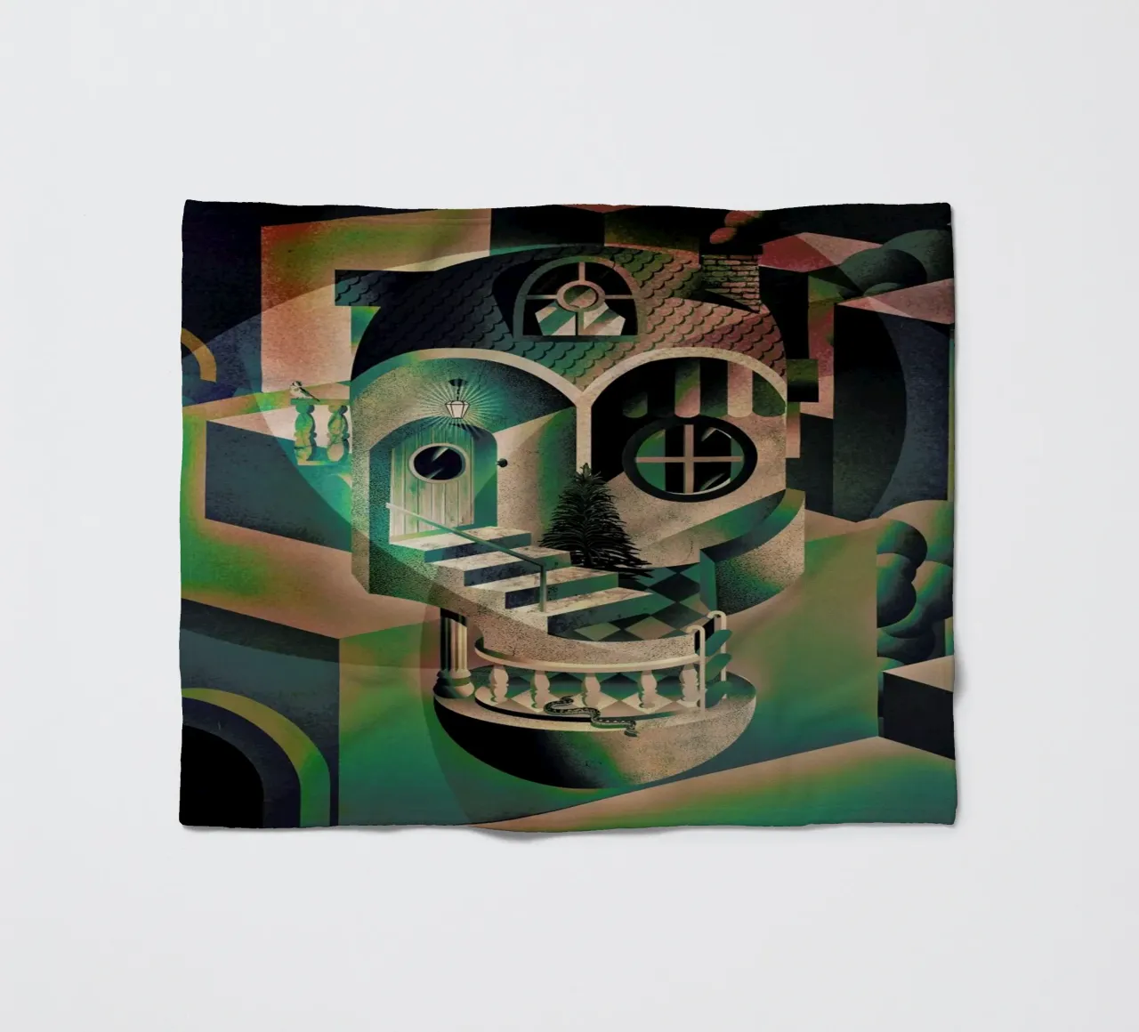 Utopia fleecedeken van Ali Gulec