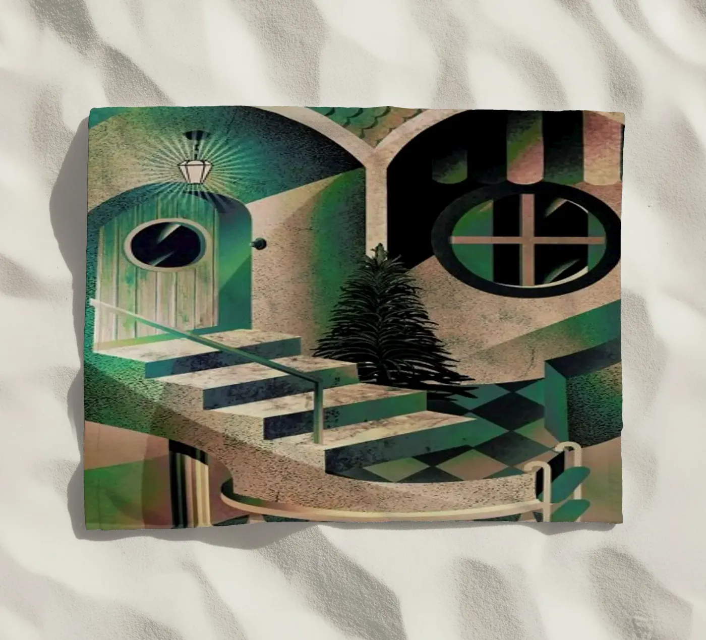 Utopia beach towel by Ali Gulec