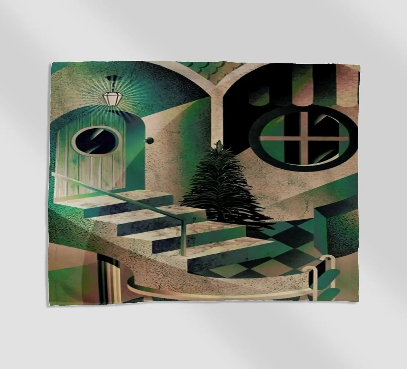 Utopia beach towel by Ali Gulec