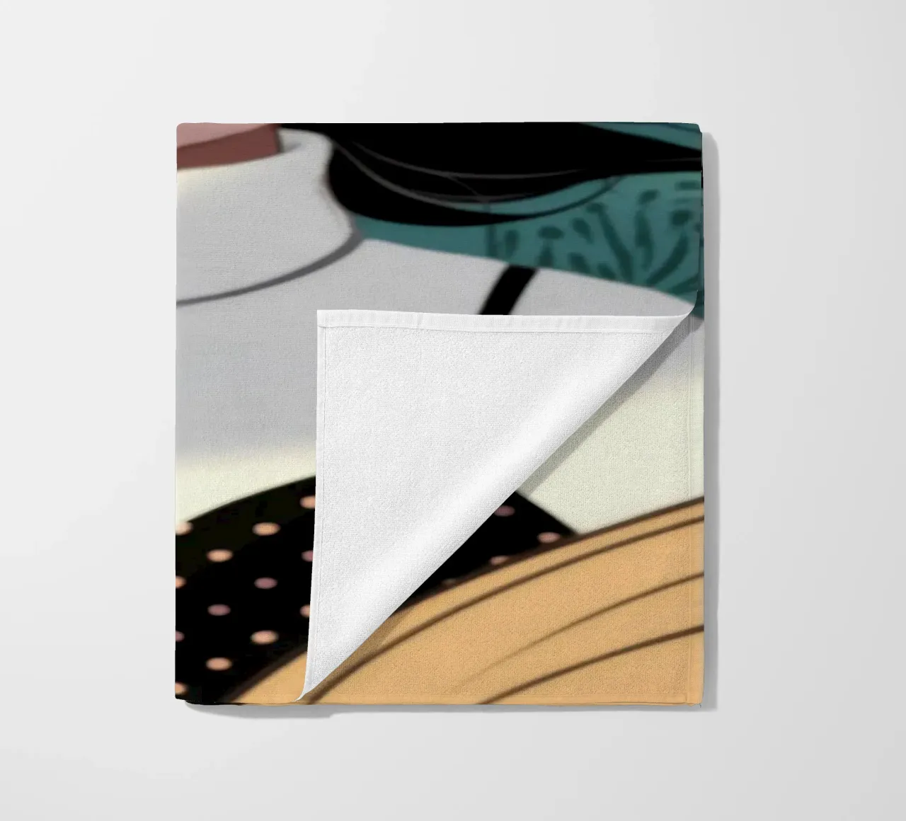 Tranquil Daisy Field beach towel by Atelier Tiga