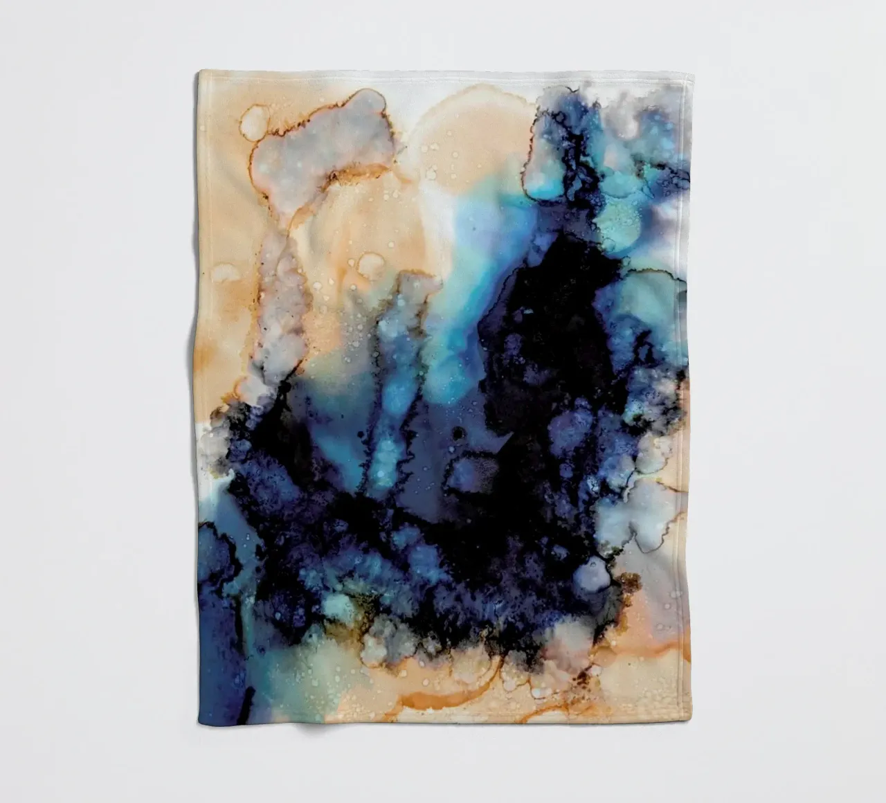 Ink No. 04 fleece blanket by Froilein Juno
