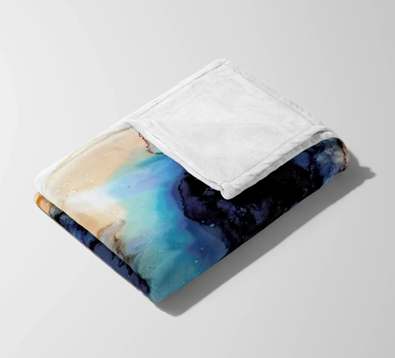 Ink No. 04 fleece blanket by Froilein Juno