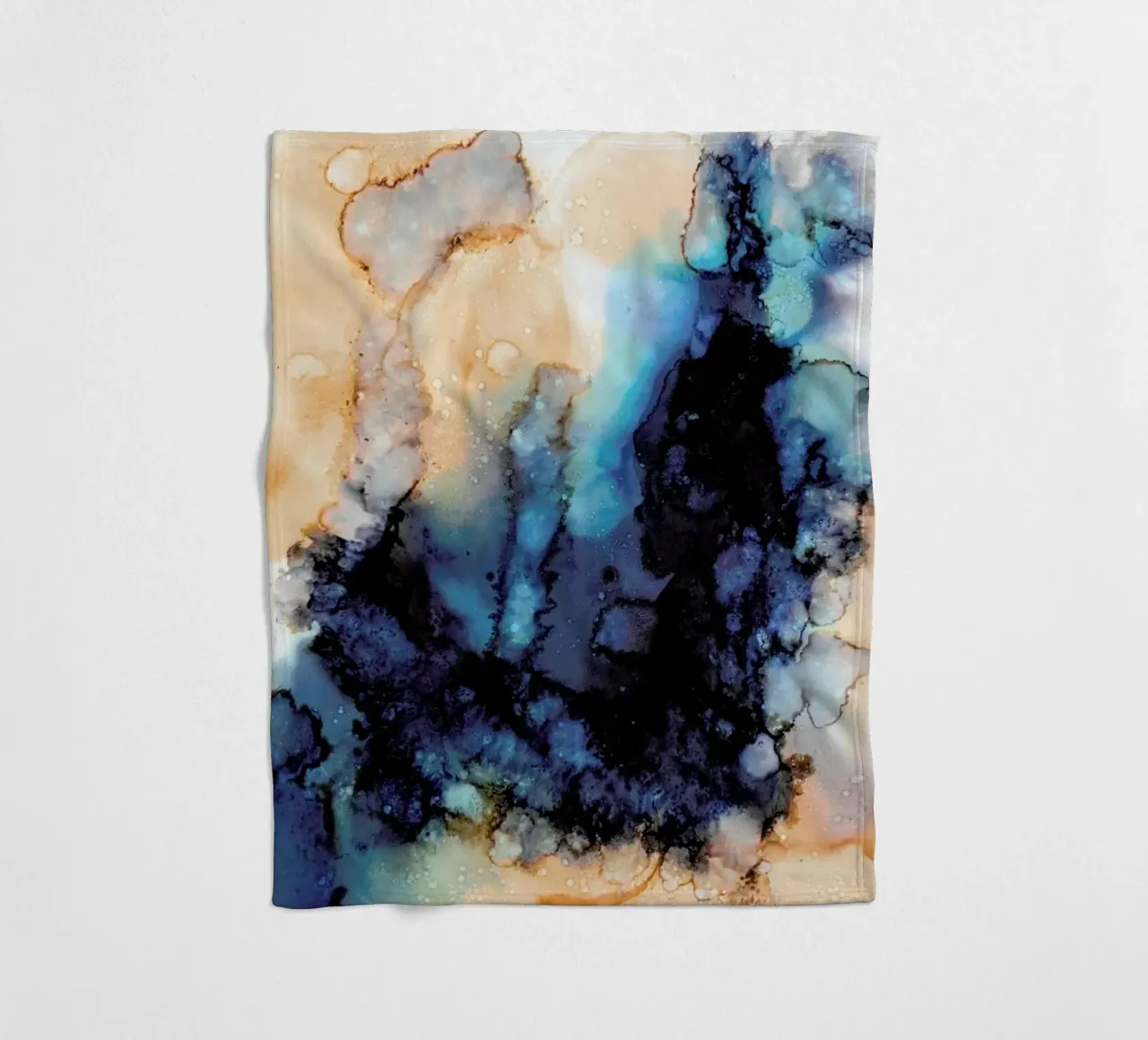 Ink No. 04 fleece blanket by Froilein Juno