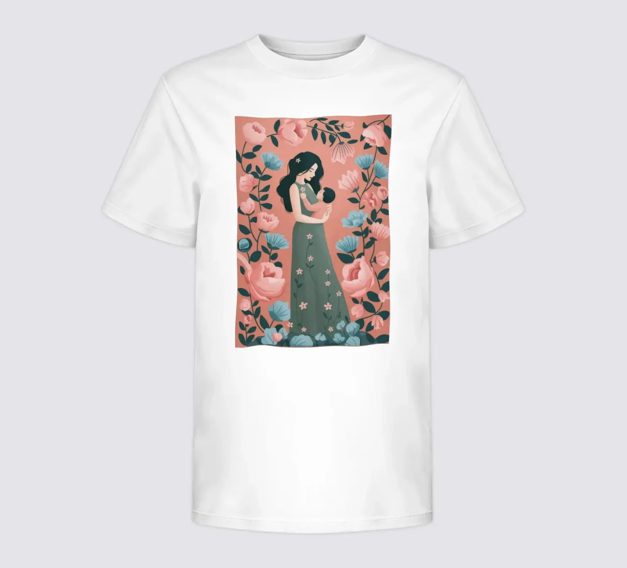 Tedere omhelzing van bloemen kinder t-shirt van Atelier Tiga
