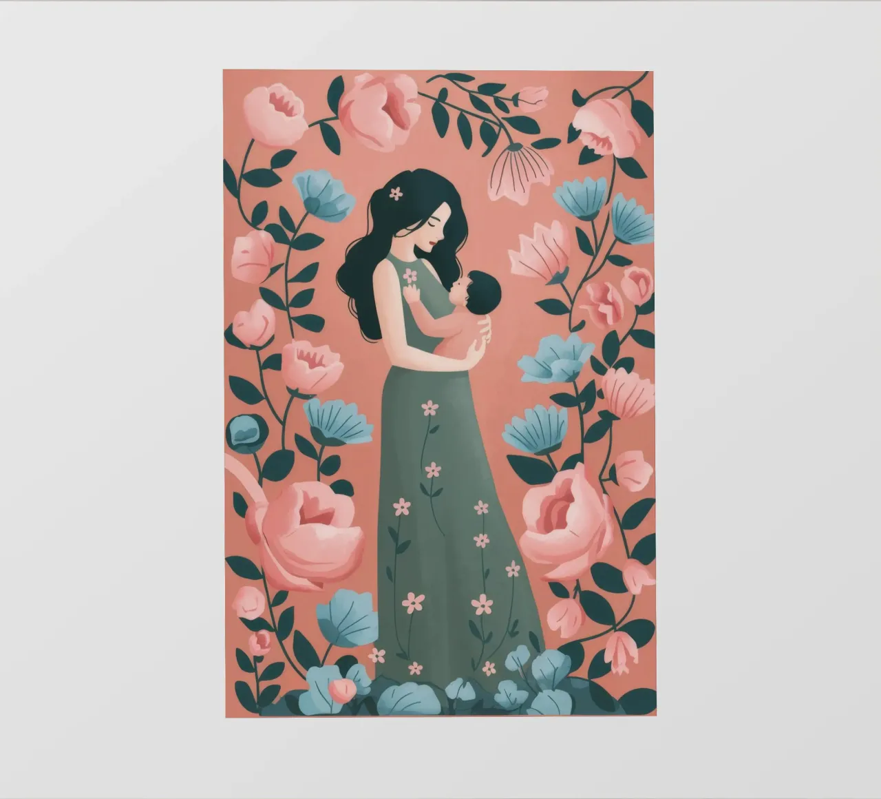 Tender Floral Embrace pvc cover by Atelier Tiga