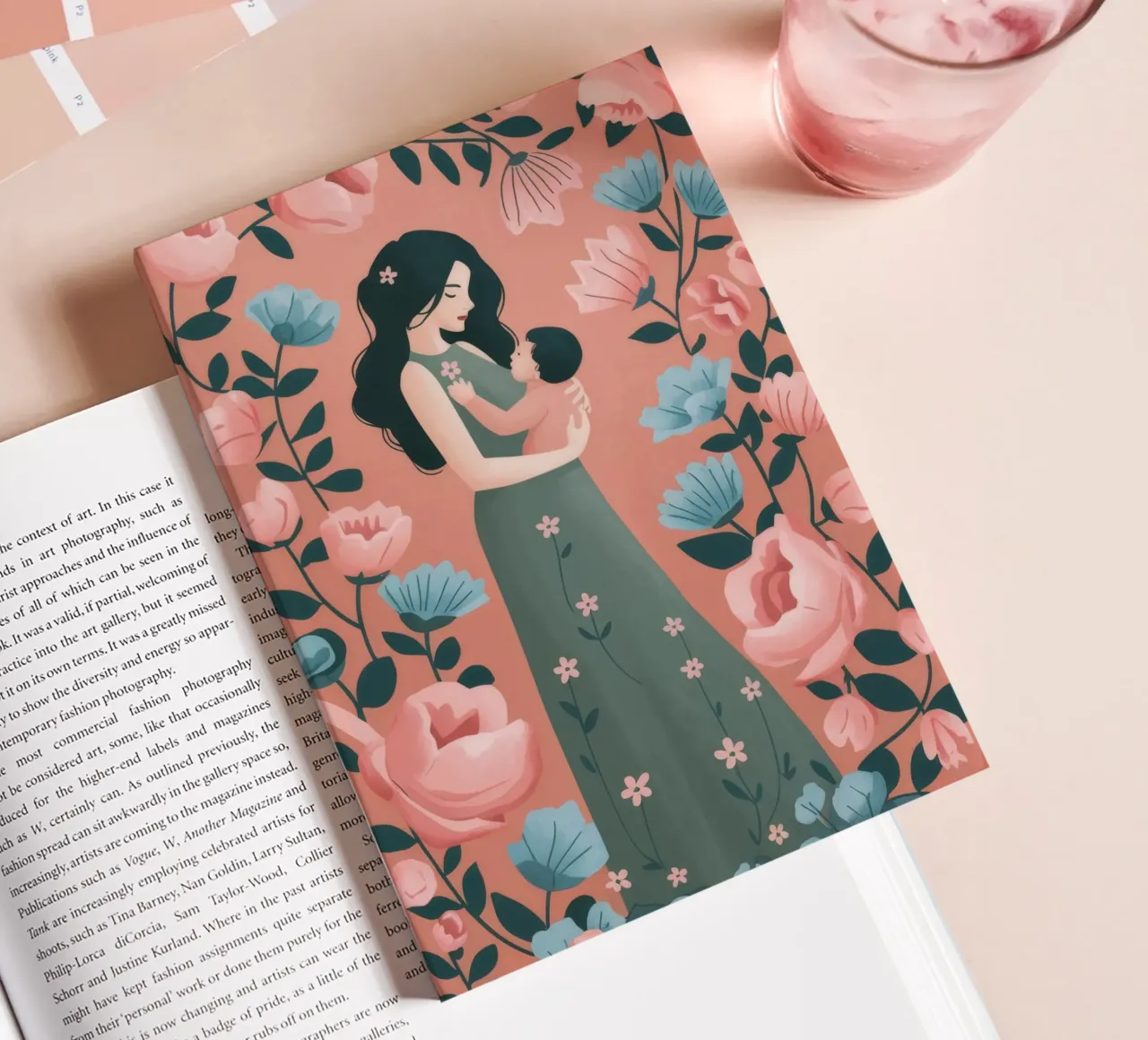 Tender Floral Embrace notebook by Atelier Tiga