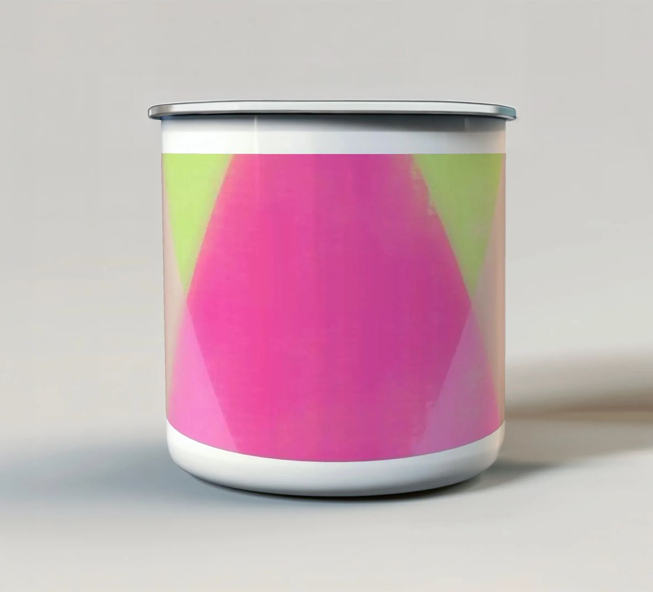 Triangoli X tazza in smalto da Metron