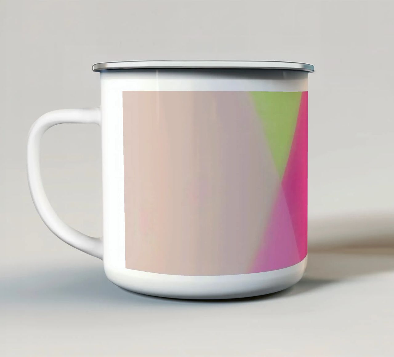 Triangoli X tazza in smalto da Metron