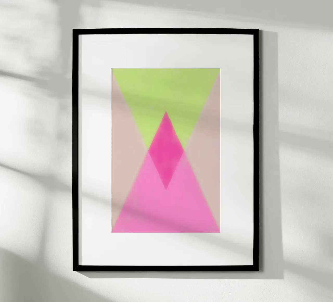 X triangles poster by Metron