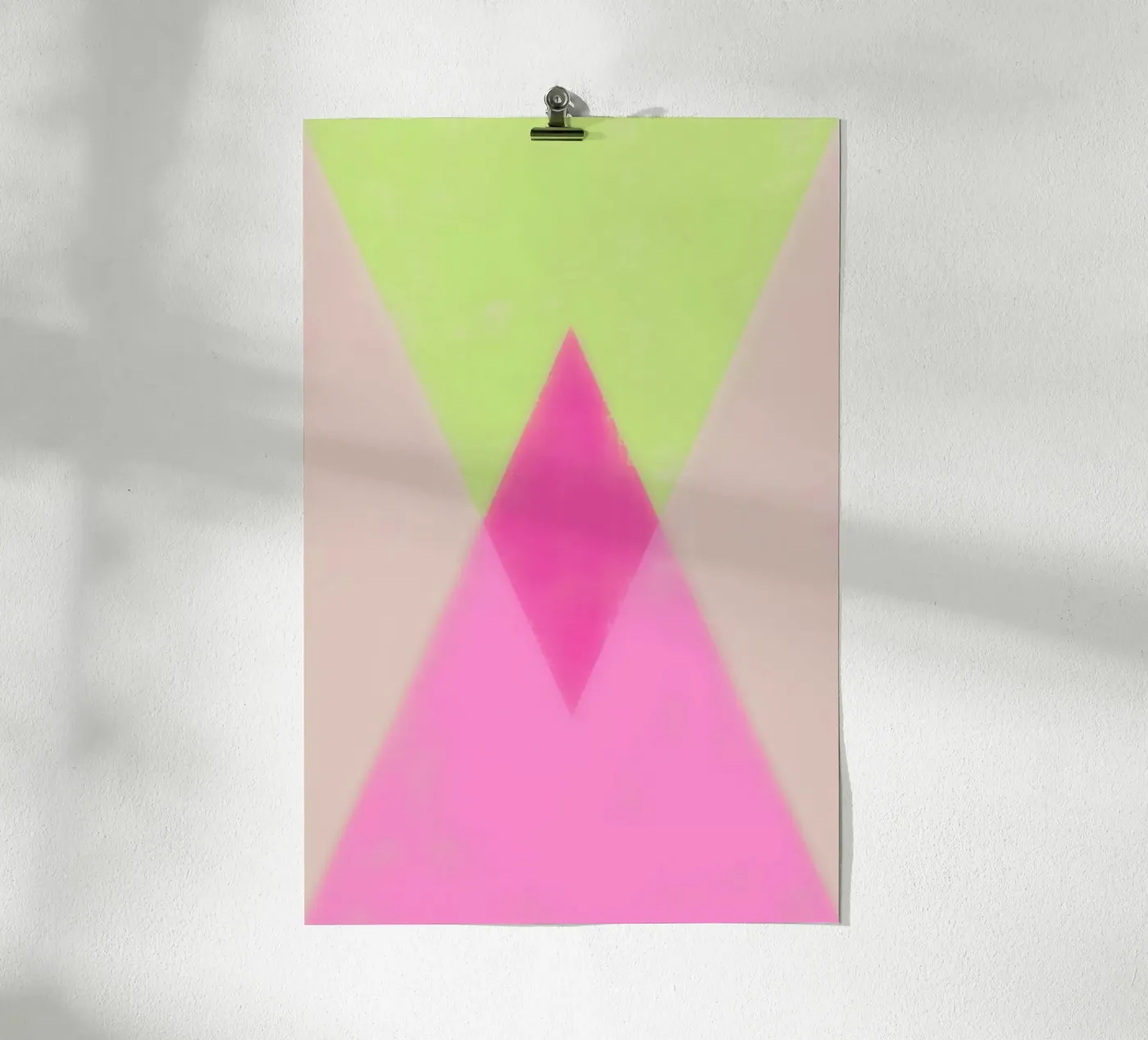 X triangles poster by Metron