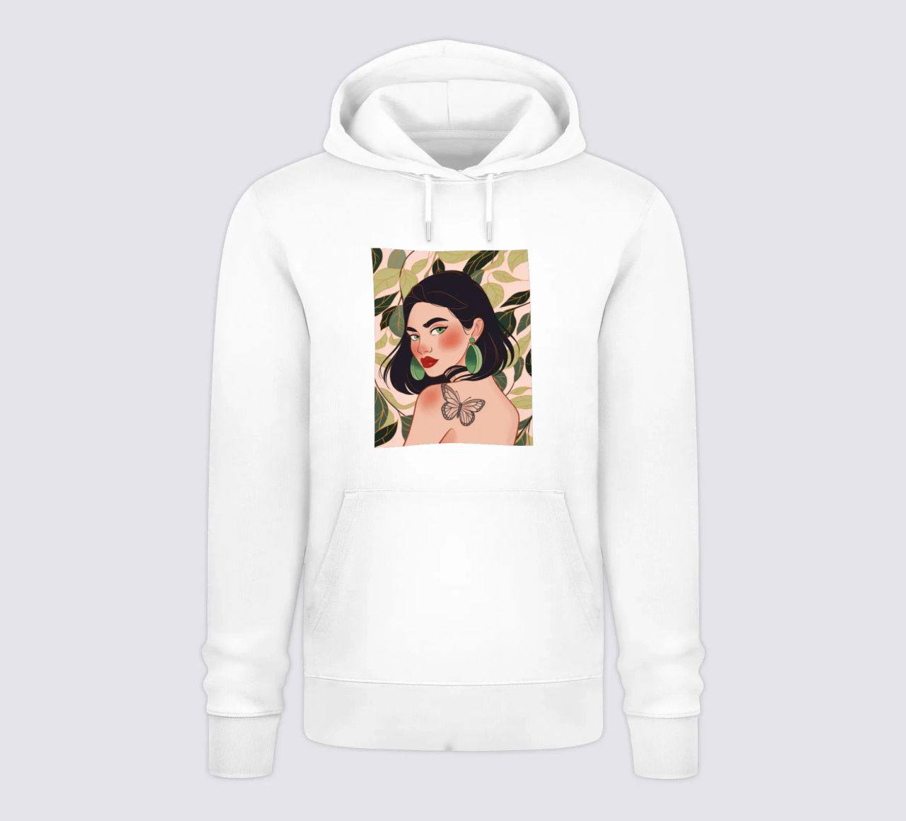Tatuaggio farfalla Serenity felpa con cappuccio da Atelier Tiga