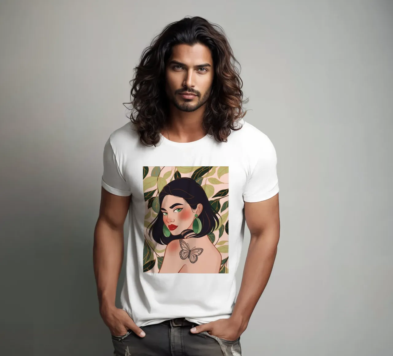Tatuaggio farfalla Serenity t-shirt da Atelier Tiga