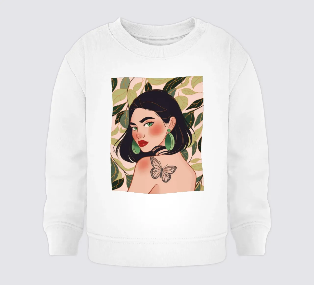 Tatuaje Mariposa Serenidad sudadera de bebé de Atelier Tiga