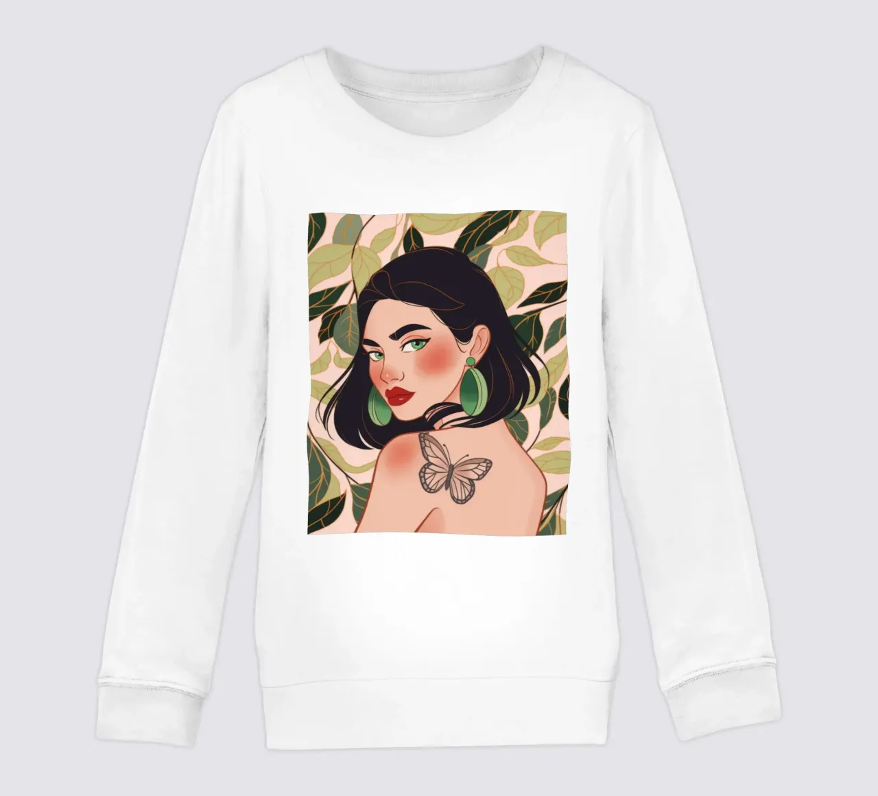 Tatuaggio farfalla Serenity felpa bambino da Atelier Tiga