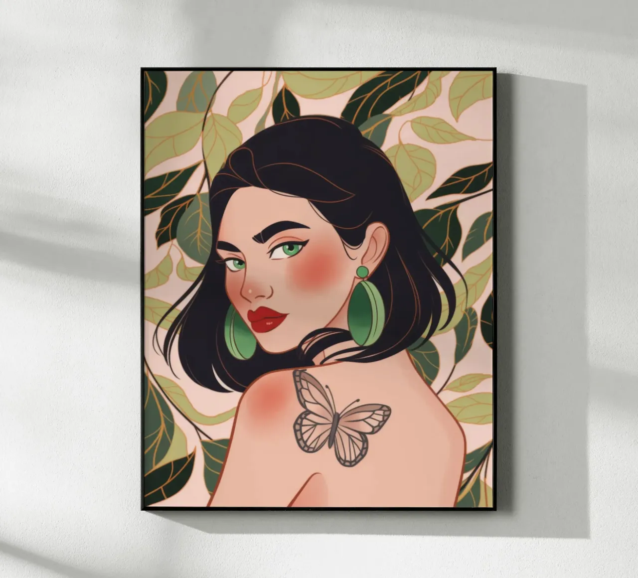 Tatuaggio farfalla Serenity plexiglass da Atelier Tiga