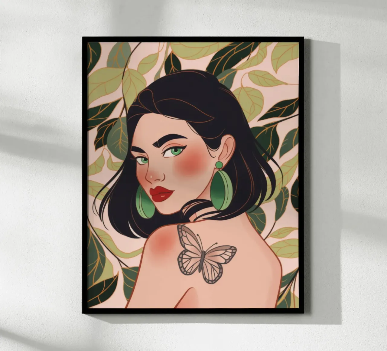 Tatuaggio farfalla Serenity carta hahnemühle da Atelier Tiga
