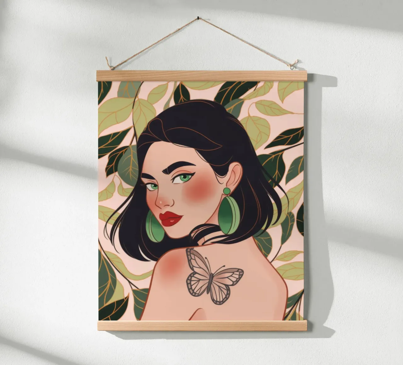Tatuaggio farfalla Serenity carta hahnemühle da Atelier Tiga