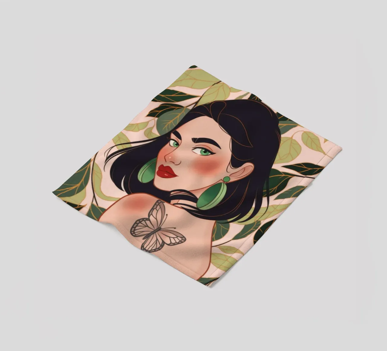 Tatuaggio farfalla Serenity coperta in pile da Atelier Tiga