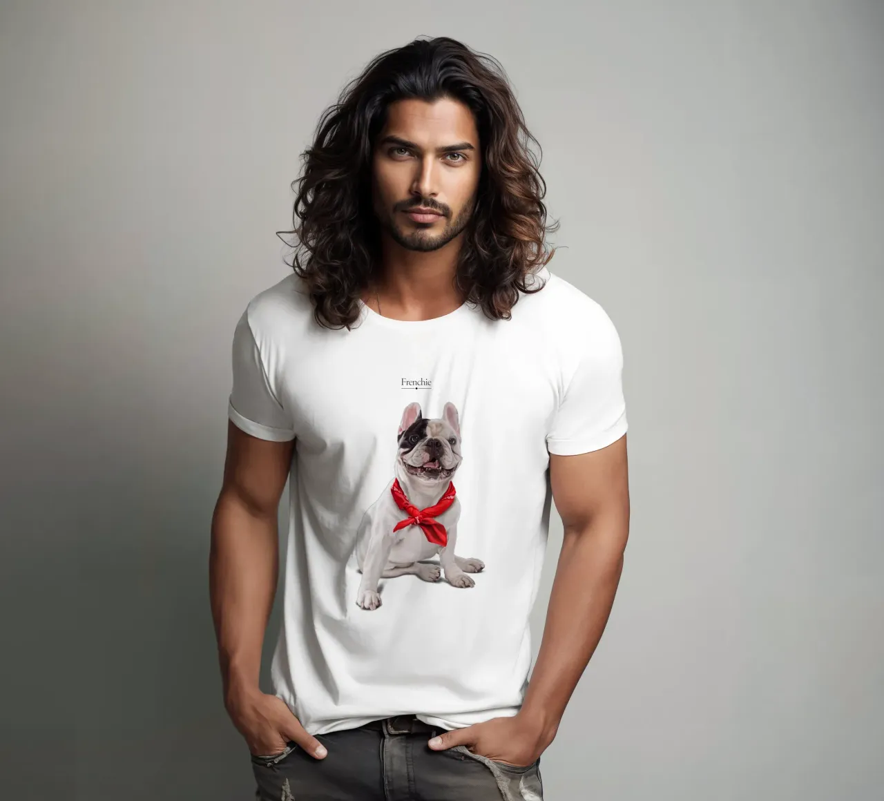 Frenchie (Titled) t-shirt da Rob Art | Illustration