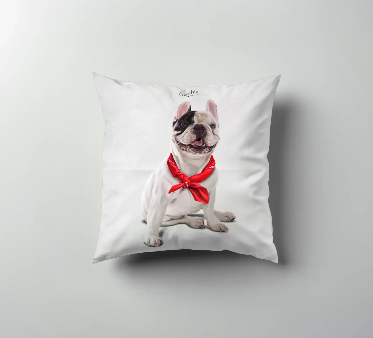 Frenchie (Titled) cuscino da Rob Art | Illustration