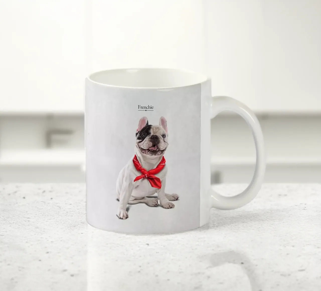 Frenchie (Titled) tazza in ceramica da Rob Art | Illustration