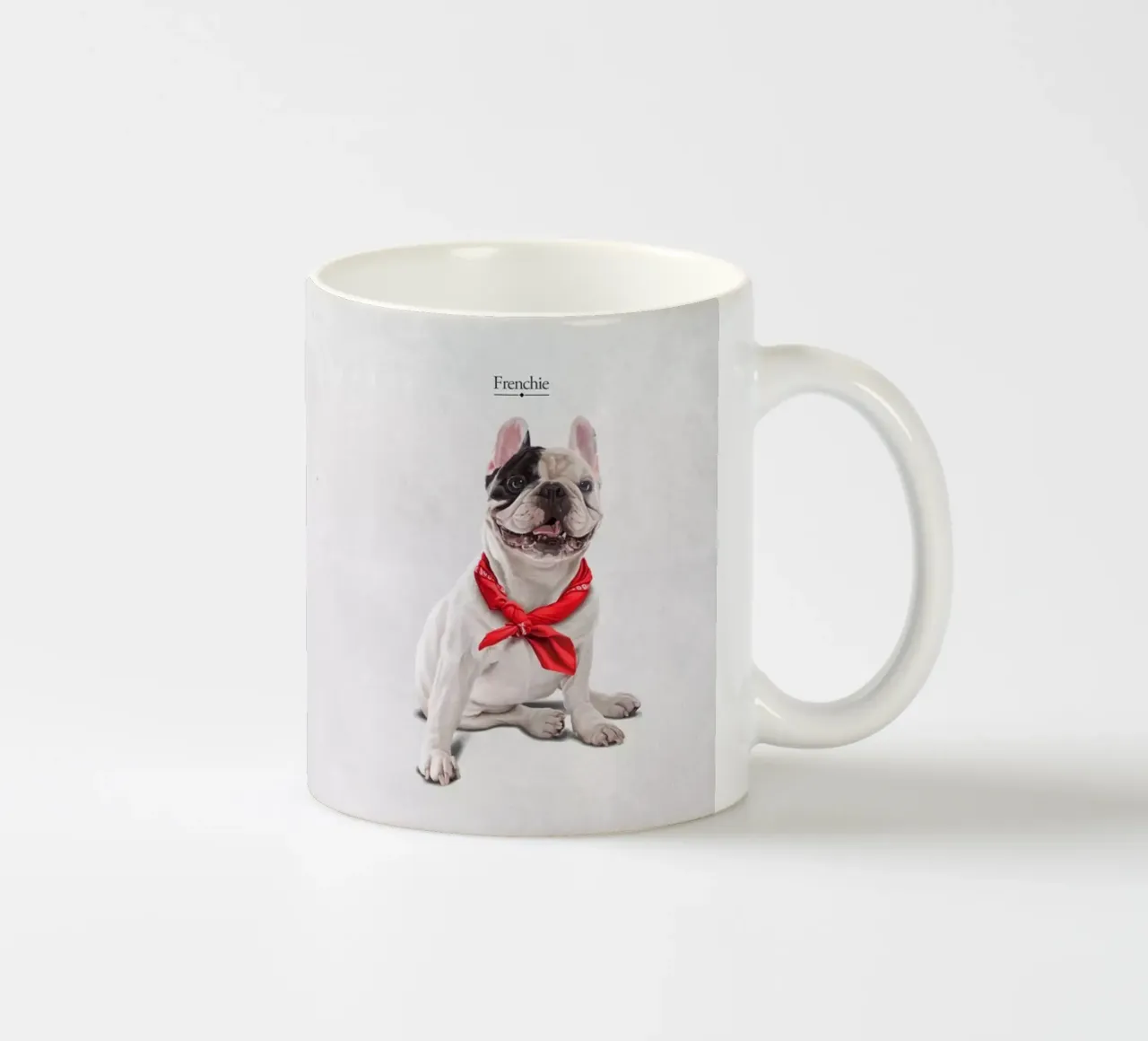 Frenchie (Titled) tazza in ceramica da Rob Art | Illustration