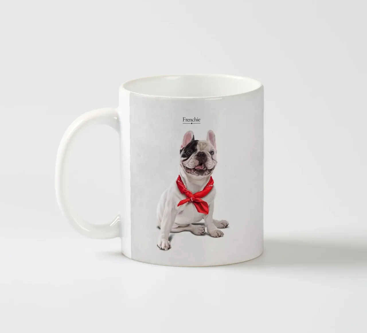 Frenchie (Titled) tazza in ceramica da Rob Art | Illustration